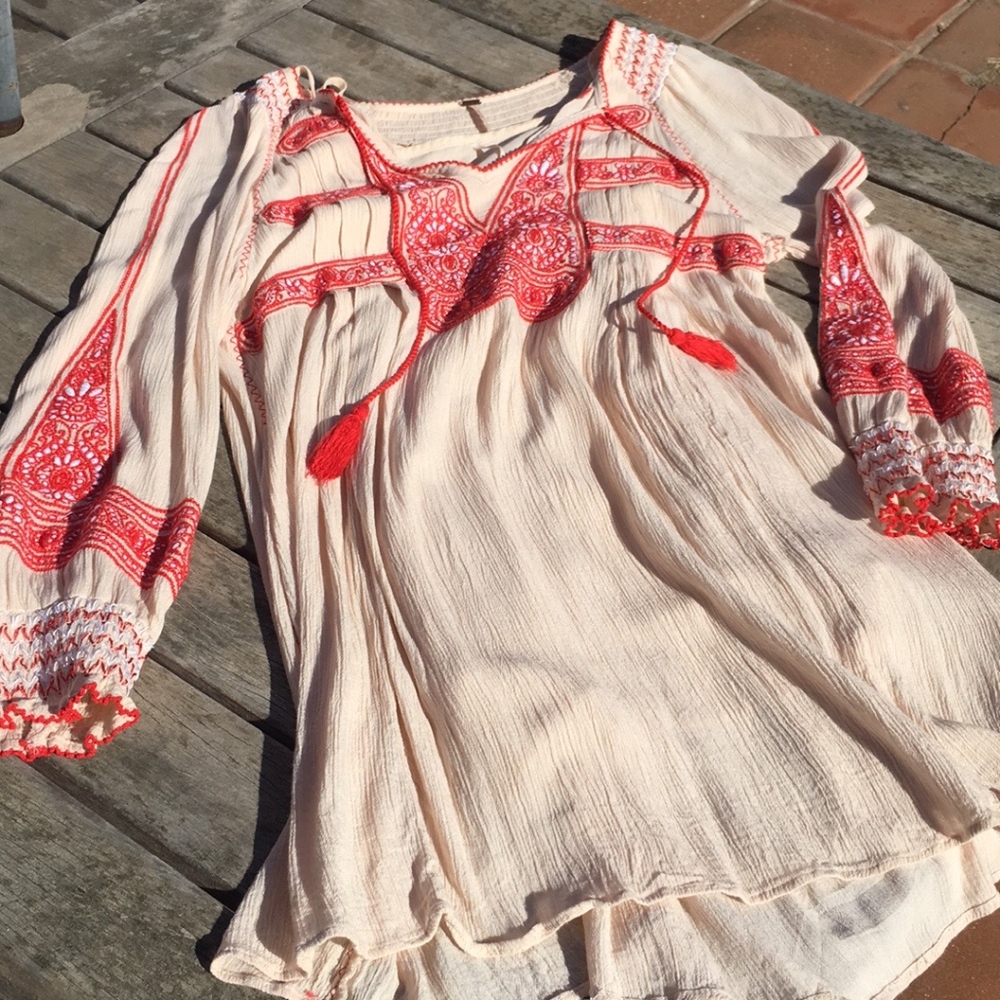 Free People Wind Willow Mini Dress